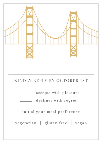 Golden Gate Foil Response Cards
