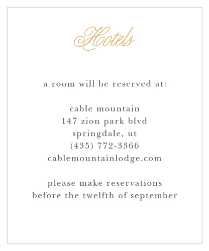 Golden Gate Foil Accommodation Cards