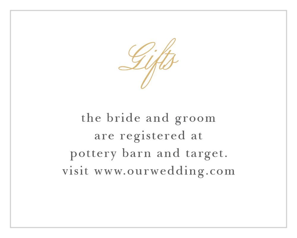 Golden Gate Foil Registry Cards