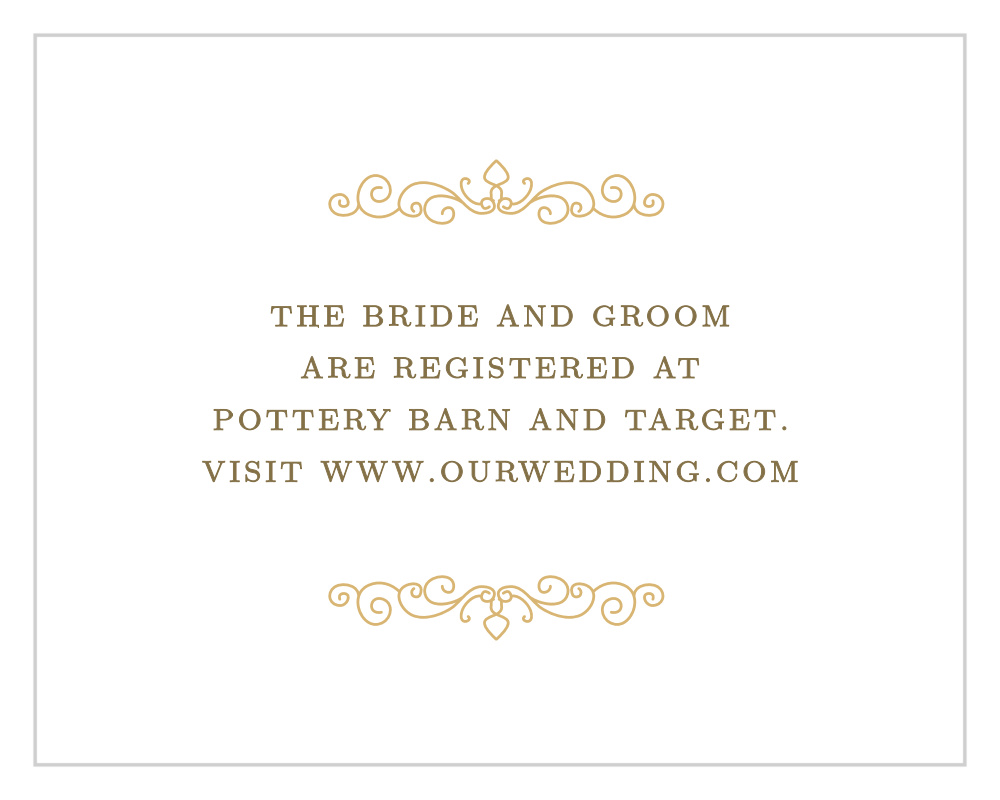Caribbean Palm Foil Registry Cards