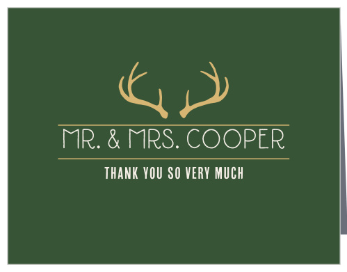 Summer Camp Weekend Foil Wedding Thank You Cards