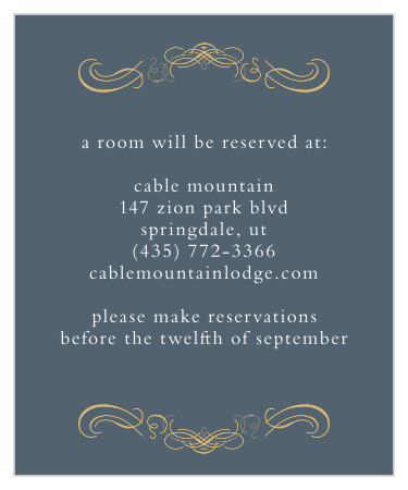 Old World Winery Foil Accommodation Cards