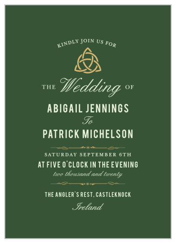 Celtic Dream Foil Wedding Invitations