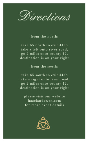 Celtic Dream Foil Direction Cards