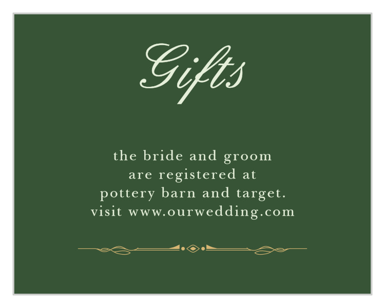 Celtic Dream Foil Registry Cards