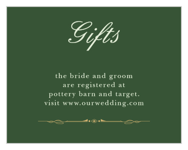 Celtic Dream Foil Registry Cards
