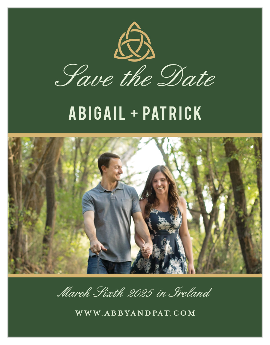 Celtic Dream Foil Save the Date Magnets