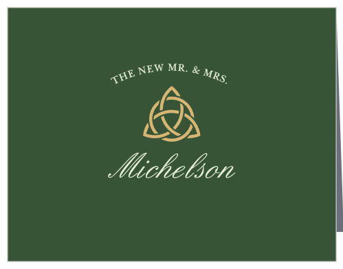 Celtic Dream Foil Wedding Thank You Cards