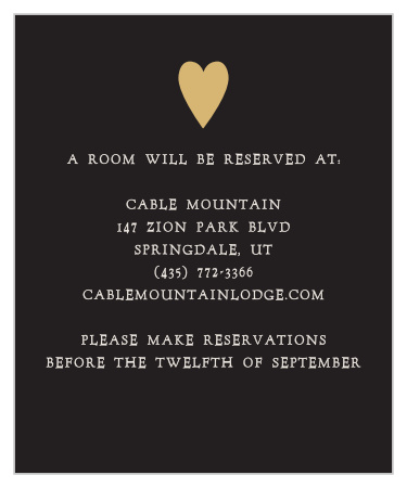 Lady Luck Foil Accommodation Cards