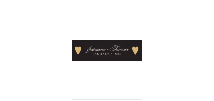 Lady Luck Foil Wedding Belly Bands
