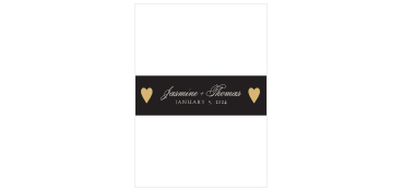 Lady Luck Foil Wedding Belly Bands