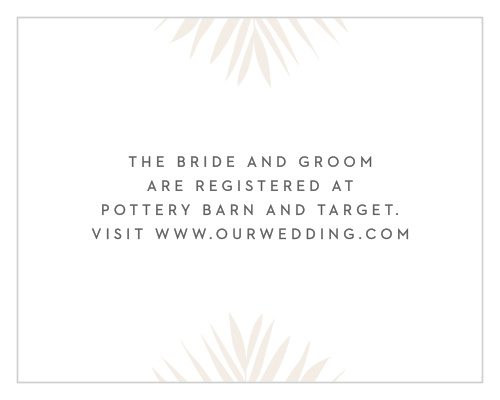 Tropical Flamingo Foil Registry Cards