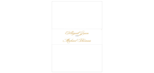 The Tropical Flamingo Foil Belly Bands are a small detail that will keep your wedding stationery looking sharp and organized.