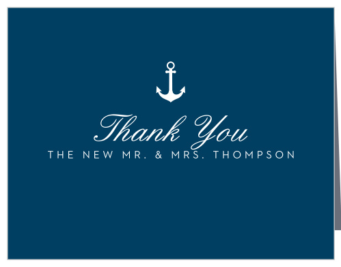 Nautical Compass Wedding Thank You Cards