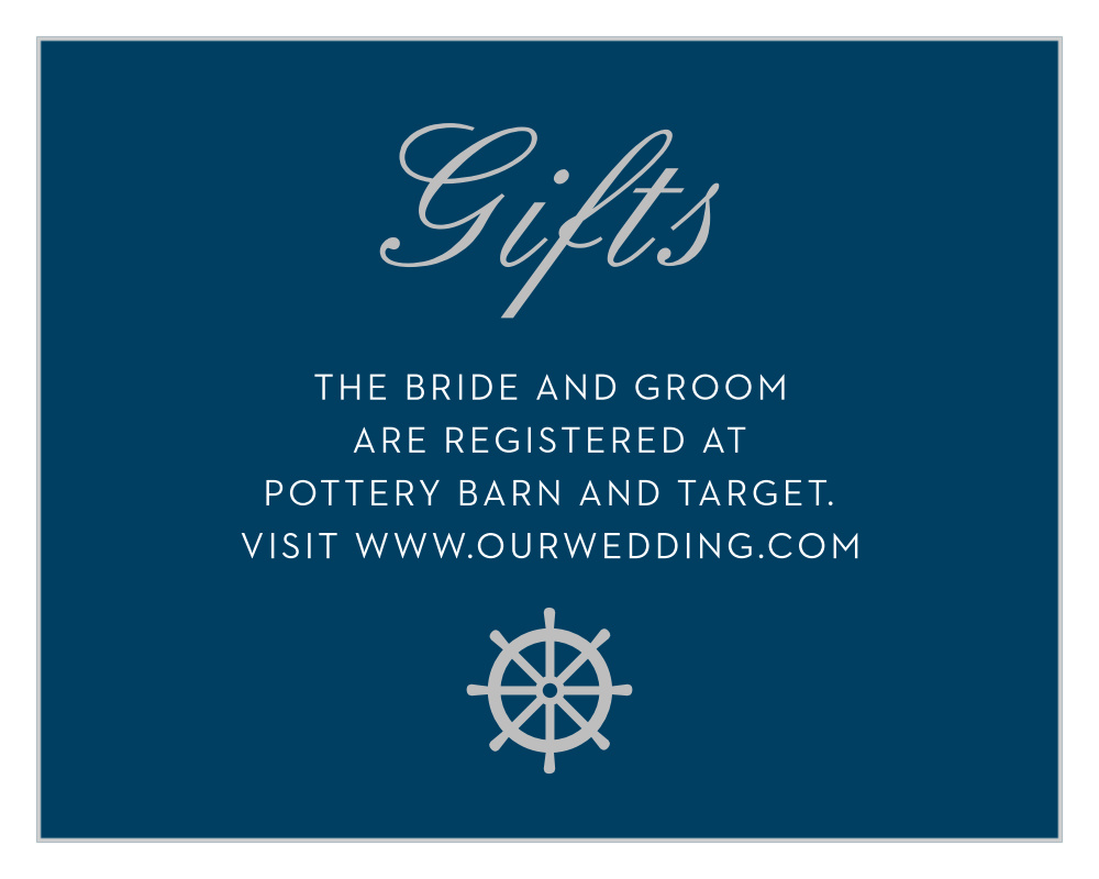 Nautical Compass Foil Registry Cards