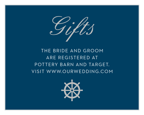 Nautical Compass Foil Registry Cards