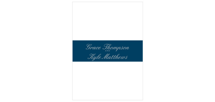 Nautical Compass Foil Wedding Belly Bands