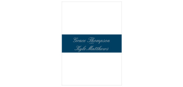 Nautical Compass Foil Wedding Belly Bands