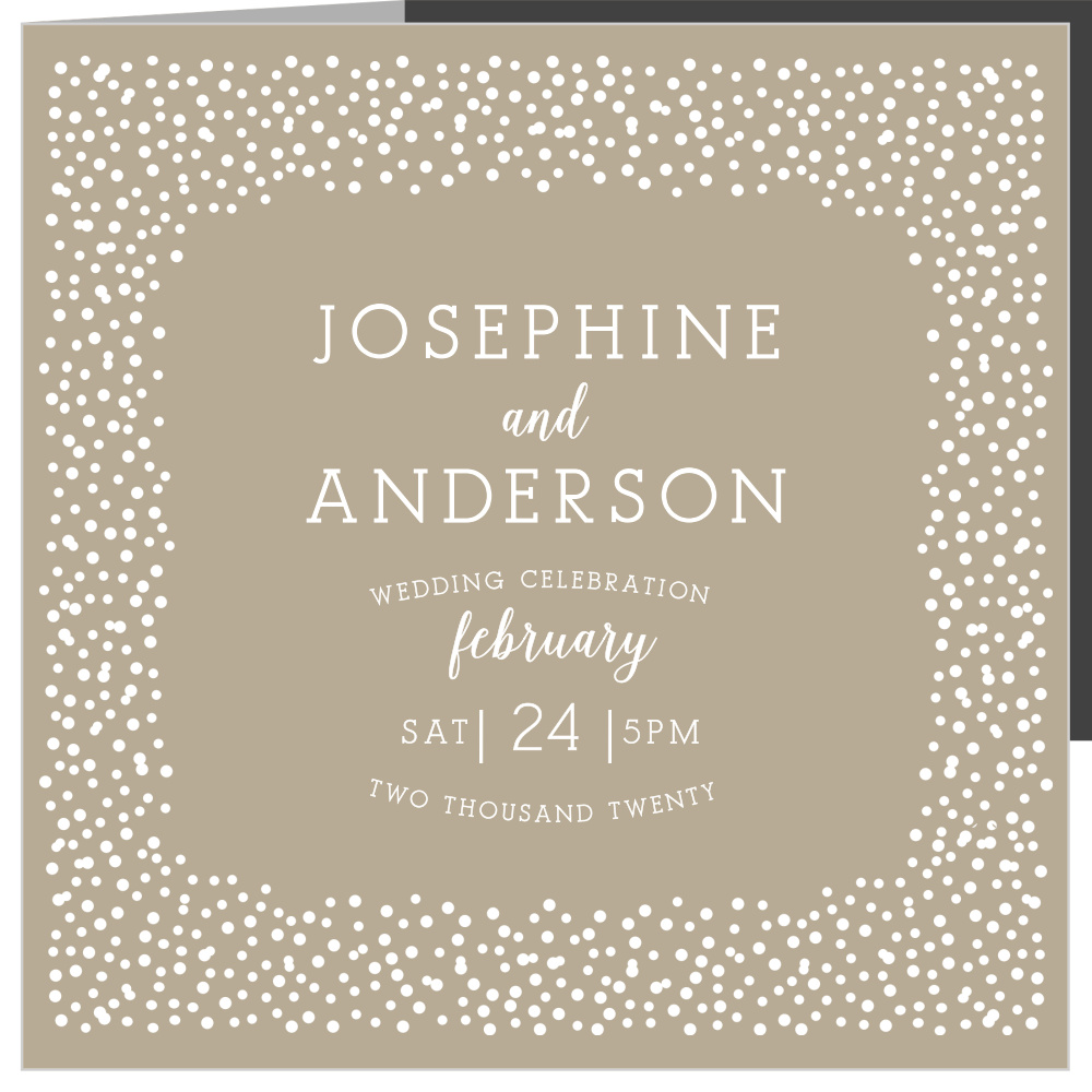 Confetti Dots Storybook Wedding Invitations