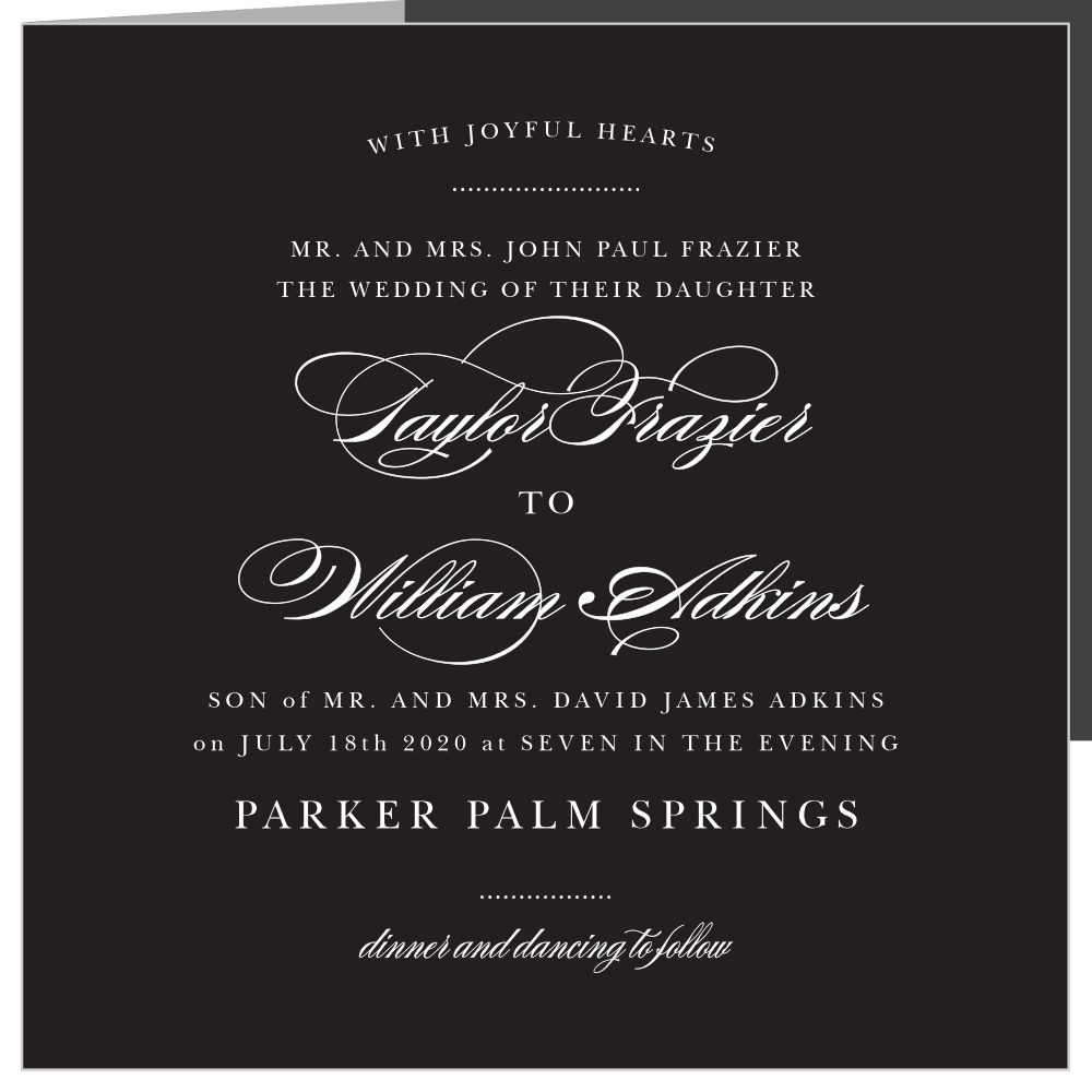 Elegant Vintage Storybook Wedding Invitations