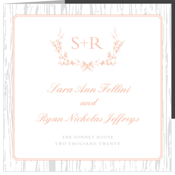 Prepare guests for a refined country wedding with the Rustic Wreath Storybook Wedding Invitations.