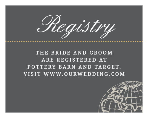 Bon Voyage Foil Registry Cards