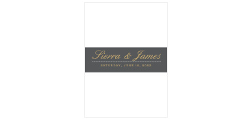 Bon Voyage Foil Wedding Belly Bands