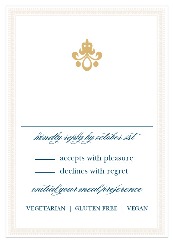 Moroccan Frame Foil Response Cards
