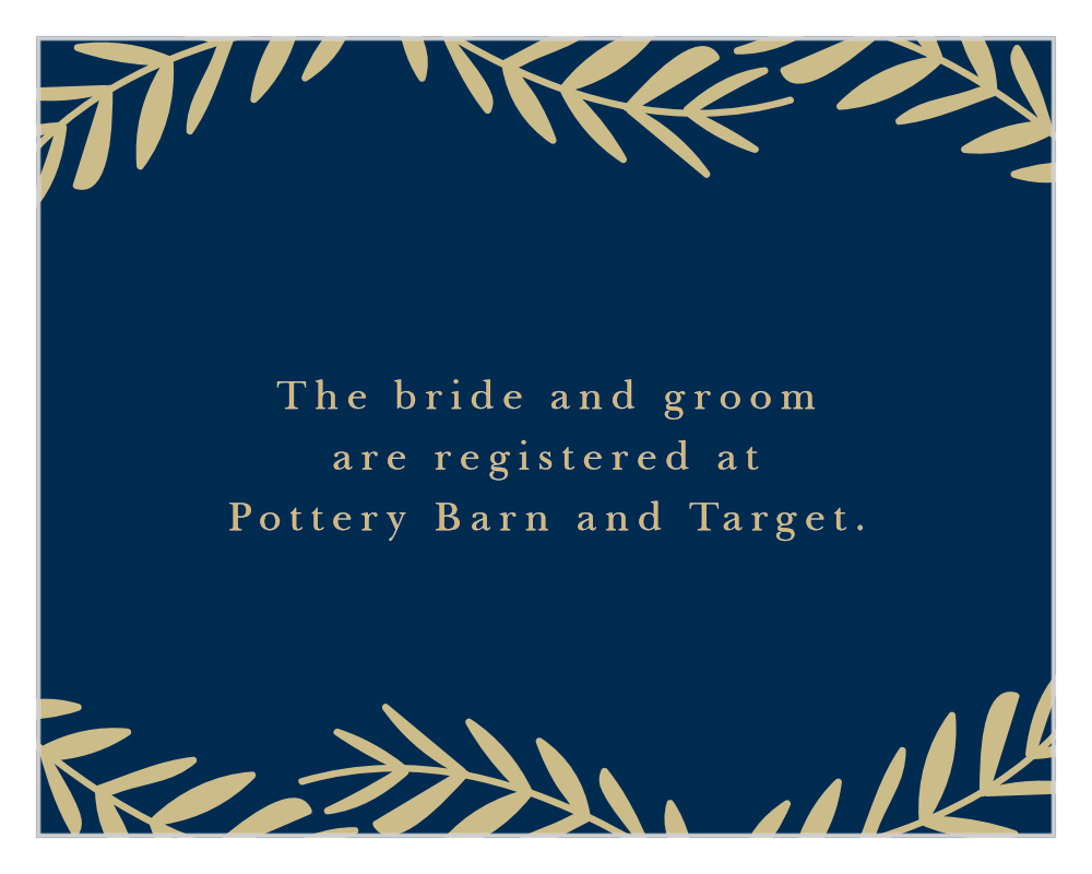 Falling Leaves Foil Registry Cards
