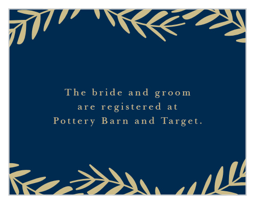 Falling Leaves Foil Registry Cards