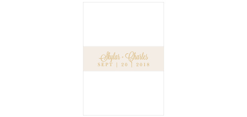 Falling Leaves Foil Wedding Belly Bands