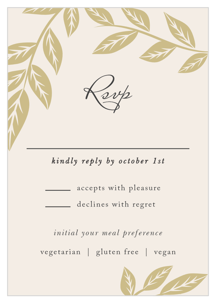 Lovely Laurel Response Cards