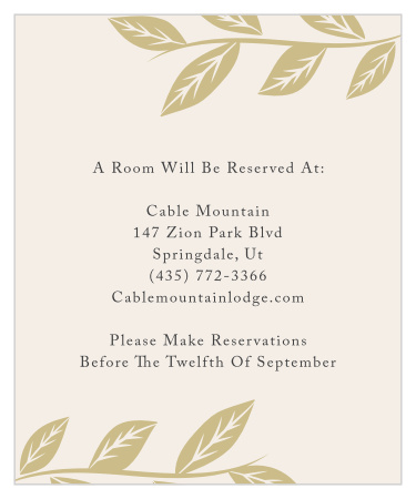 Lovely Laurel Accommodation Cards