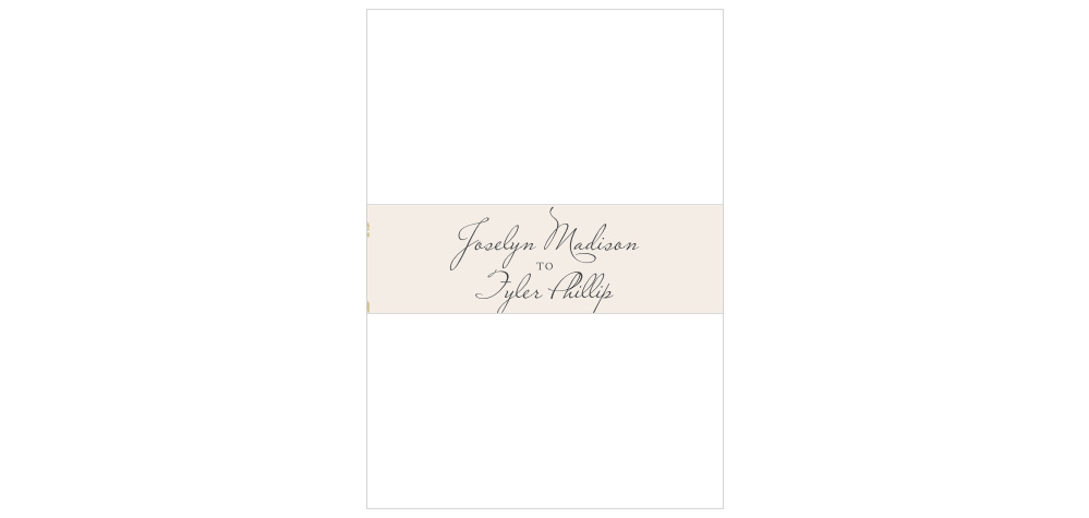 Lovely Laurel Wedding Belly Bands