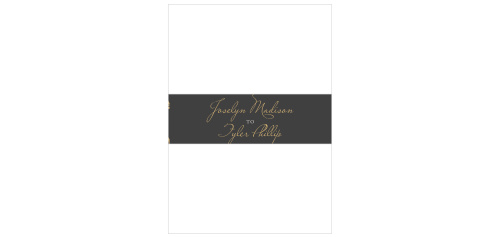 Lovely Laurel Foil Wedding Belly Bands