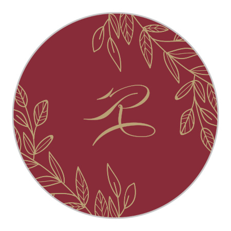 Romantic Vines Wedding Stickers