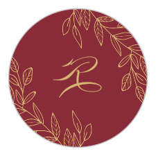 Add a finishing touch to your Wedding Invitation with the Romantic Vines Foil Sticker.