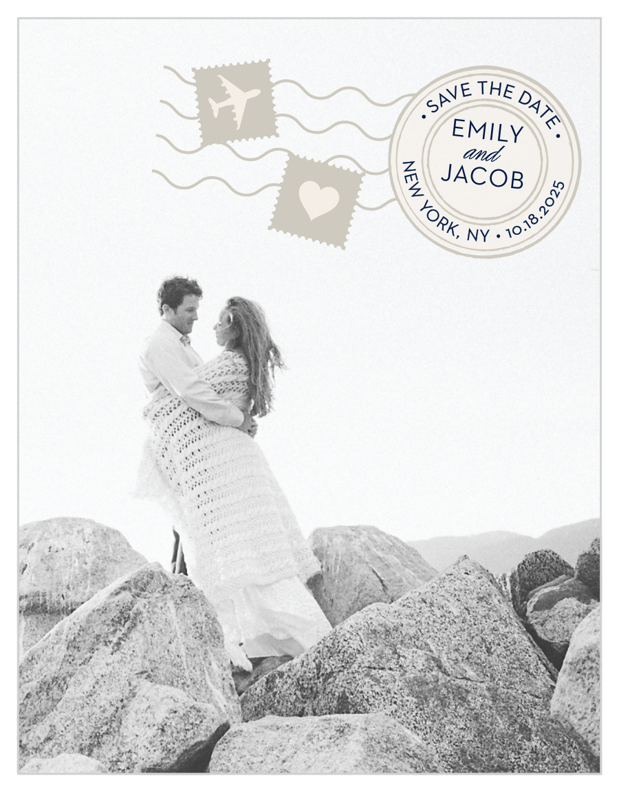 Posh Postmark Save the Date Cards