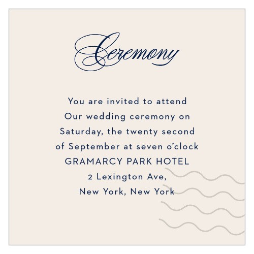 Posh Postmark Ceremony Cards