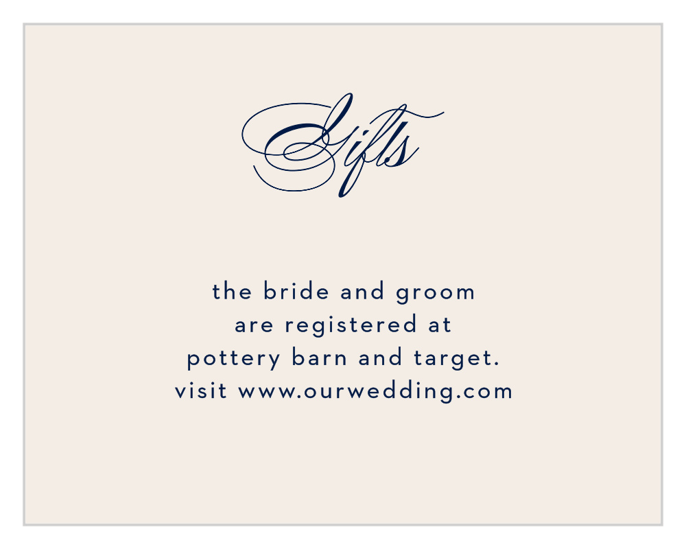 Posh Postmark Registry Cards