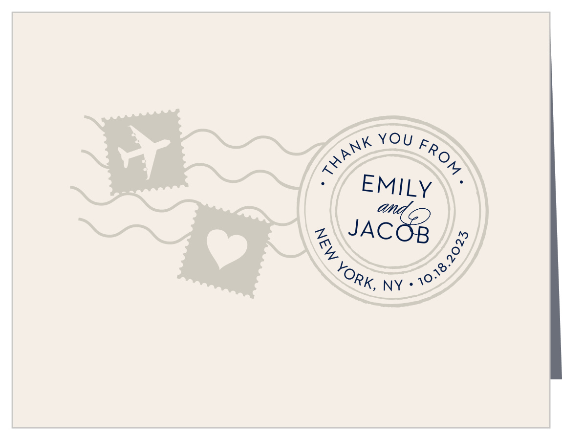 Posh Postmark Wedding Thank You Cards