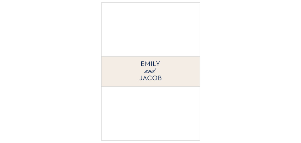 Posh Postmark Wedding Belly Bands