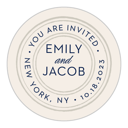 Posh Postmark Wedding Stickers