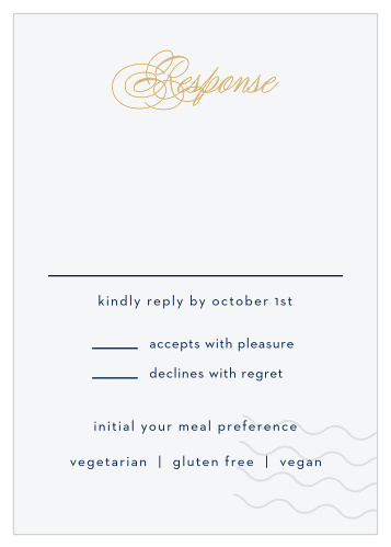Posh Postmark Foil Response Cards