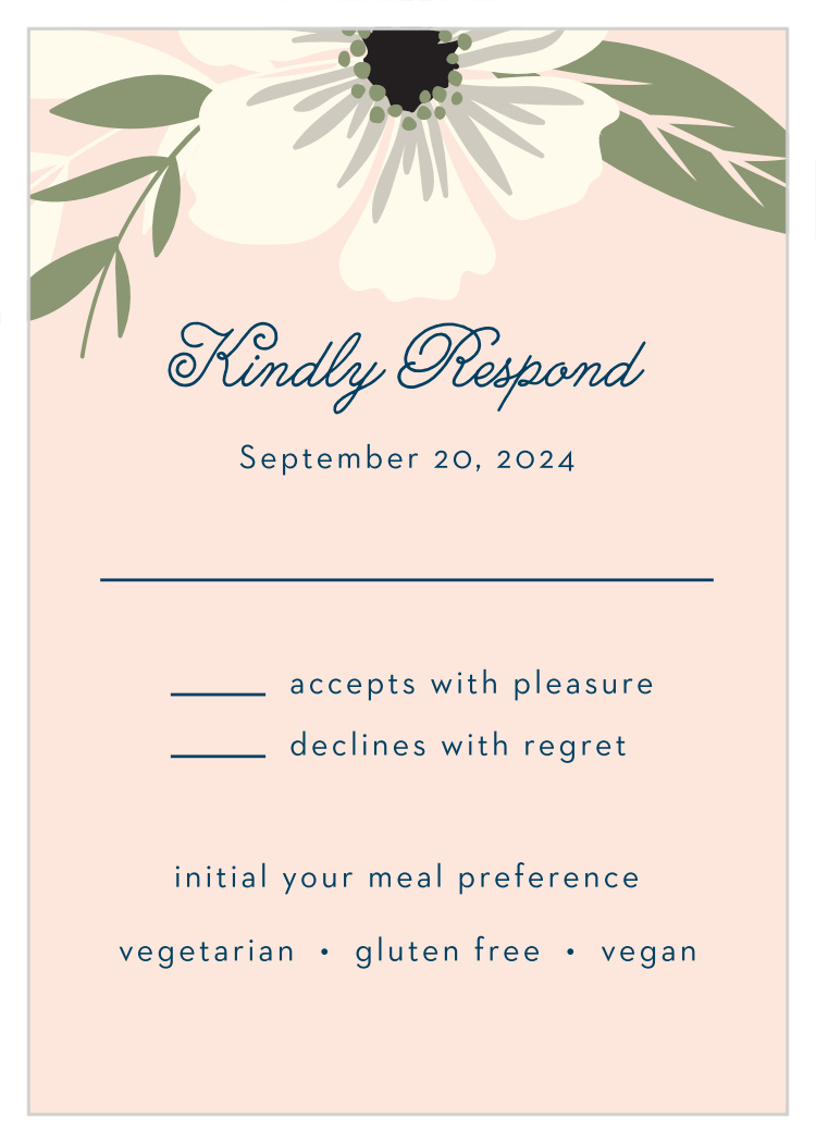 Rustic Blooms Response Cards