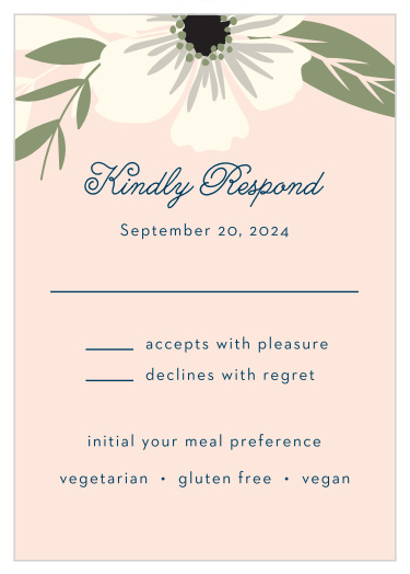 Rustic Blooms Response Cards