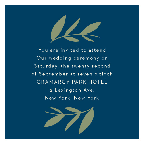 Rustic Blooms Ceremony Cards