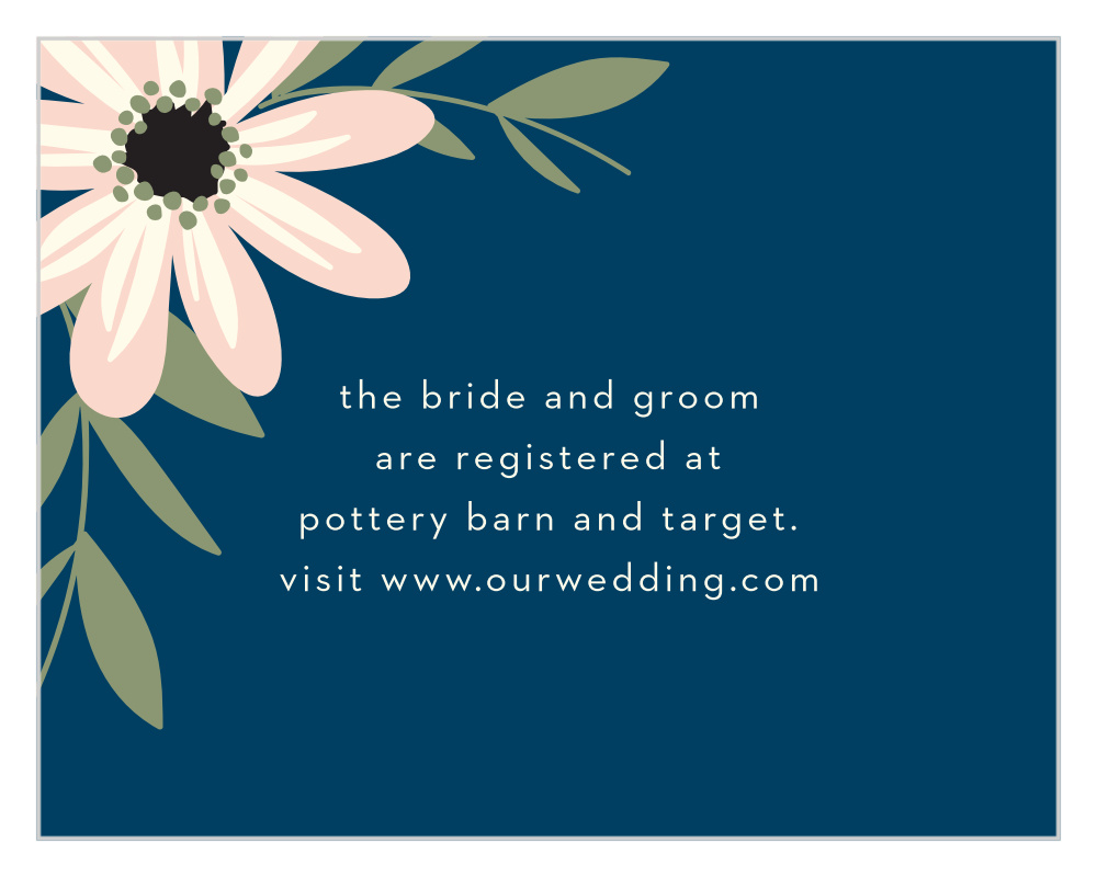 Rustic Blooms Registry Cards