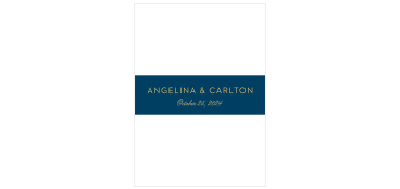 Rustic Blooms Foil Wedding Belly Bands