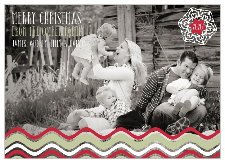 Add a little fun to your holiday card with unlimited color options.  